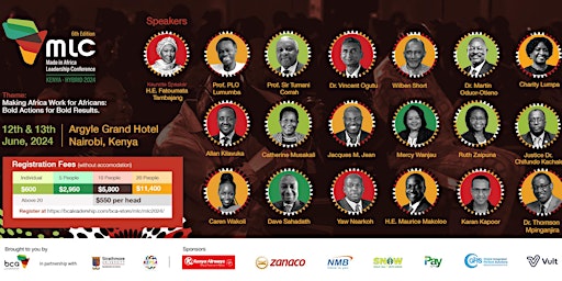 Imagem principal do evento The 6th Made in Africa Leadership Conference: Kenya-Hybrid 2024
