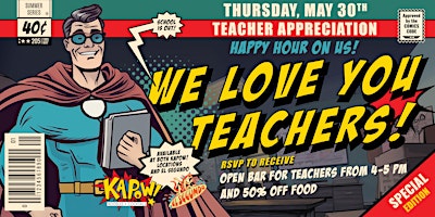 Imagem principal do evento WE LOVE THE TEACHERS!