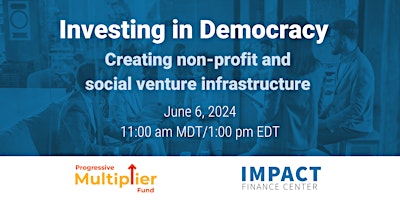 Imagem principal do evento Investing in Democracy Creating Non-profit & Social Venture Infrastructure