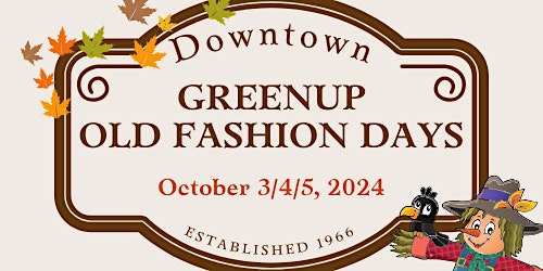 Hauptbild für Greenup Old Fashion Days artisan/craft/other vendor set-up