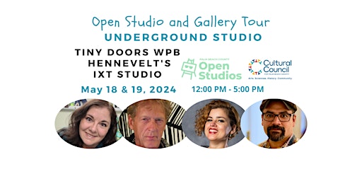 Imagem principal do evento PBC Open Studio Tour | Tiny Doors WPB | Hennevelt's Underground Studio | IX