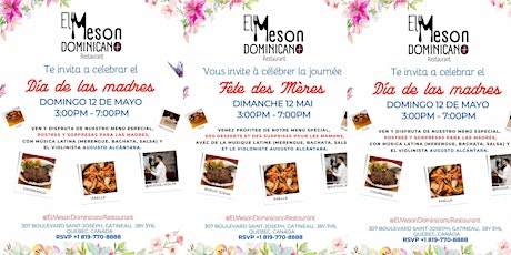 Día de las madres Mother s day Fête des Mères en El Meson Dominicano Restaurant