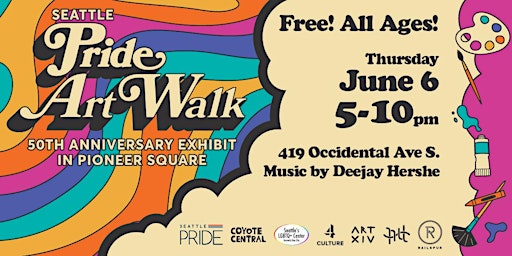 Imagem principal de Seattle Pride @ Pioneer Square Art Walk