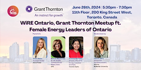 WiRE Ontario, Grant Thornton Meetup ft. Female Energy Leaders of Ontario