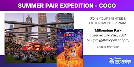 Imagem principal do evento Summer Pair Expedition - Coco in Millennium Park