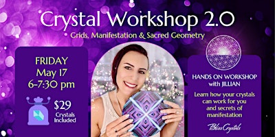 Immagine principale di Harnessing Crystal Energy: A Workshop on Crystal Gridding & Manifestation 