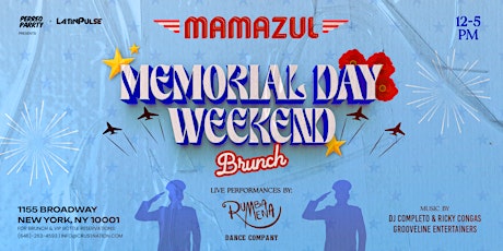 Memorial Day Sunday Brunch @ Mamazul | Reggaeton Day Party Live Show