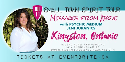 Image principale de Messages from Above with Psychic Jeni Juranics KINGSTON, ON