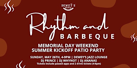 Rhythm & Barbeque: Memorial Day Weekend Patio Party