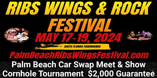Imagem principal do evento Rock Your Taste Buds & Jam Out 2024 Palm Beach Ribs Wings & Rock Festival