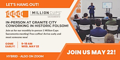 1 Million Cups Sacramento In-Person Event at Granite City Coworking primary image