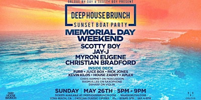 Deep House Brunch BOAT PARTY [Memorial Day Sunday] primary image