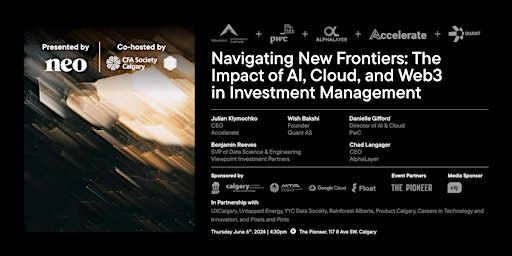 Primaire afbeelding van Navigating New Frontiers: The Impact of AI & Cloud in Investment Management