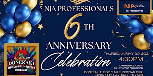 Hauptbild für NIA PROFESSIONALS 6TH ANNIVERSARY PARTY