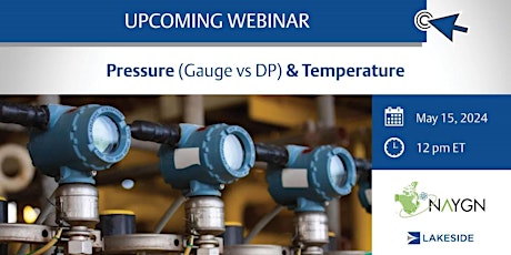 NAYGN x Lakeside Webinar - Measurement devices: Pressure, Temperature, Flow primary image