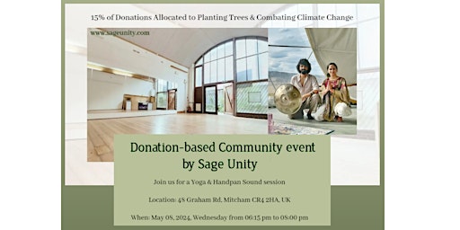 Hauptbild für Donation-based Community event by Sage Unity.
