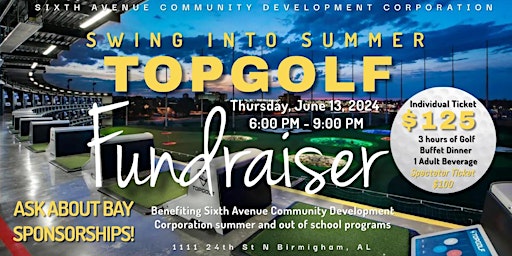 Swing into Summer Topgolf Fundraiser primary image