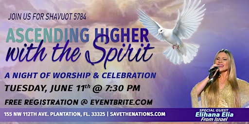 Imagem principal do evento Ascending Higher with the Spirit (Shavuot 5784)