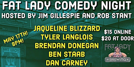 Comedy Night at Fat Lady Brewing Hosted by Jim Gillespie and Rob Stant