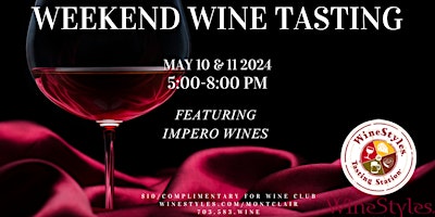 Imagem principal do evento Weekend  Wine Tasting (Friday & Saturday)