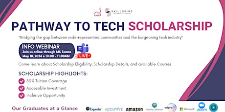 Pathway to Tech Scholarship - Info Webinar