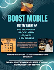 Boost Mobile HOT 97 Radio Remote Event at 805 Broadway, Brooklyn