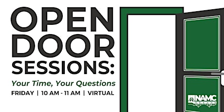 Open Door Sessions: Your Time, Your Questions