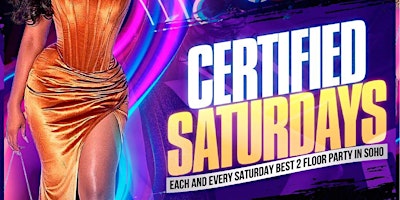 FREE ENTRY & FREE DRINKS at Certified Saturdays at Katra Lounge primary image