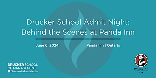 Hauptbild für Drucker School Admit Night - Behind the Scenes at Panda Inn