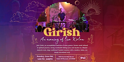 Imagen principal de Girish: An Evening of Live Kirtan