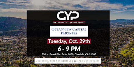 GYP presents: Oceanview Capital Partners primary image