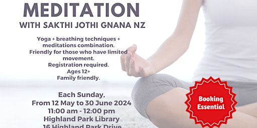 Meditation with Sakthi Jothi Gnana NZ primary image
