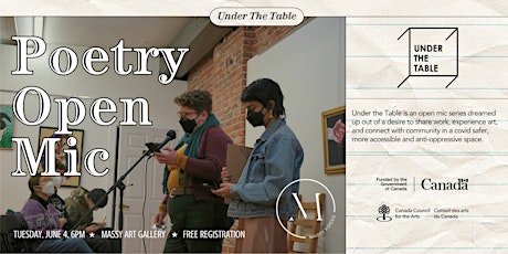 Under The Table: Poetry Open Mic