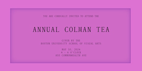 Annual Colman Tea