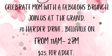 Mothers Day Brunch May  12th