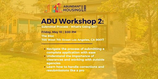 ADU Workshop Series Part 2 with Andrew Slocum primary image