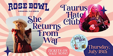 She Returns From War + Taurus Hate Club live at the Rose Bowl Tavern