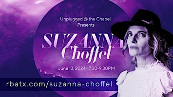 Imagem principal de Unplugged @ the Chapel with Suzanna Choffel