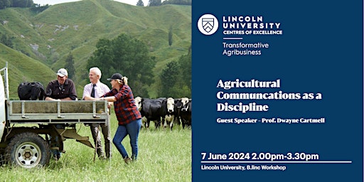 Imagem principal do evento Agricultural communications as a discipline