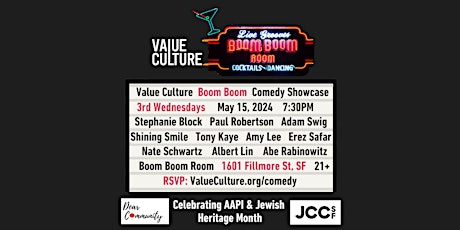Value Culture AAPI and Jewish Heritage Month Comedy Showcase