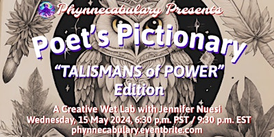 Imagem principal de TALISMANS of POWER: Poet’s Pictionary with JENNIFER NUESI