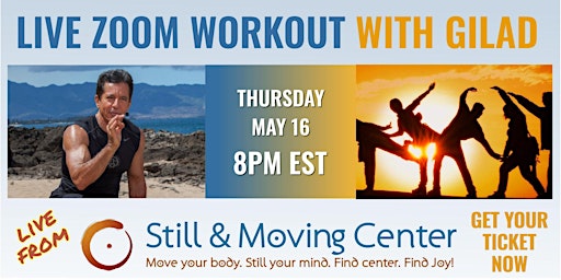 Zoom Workout  with Gilad, host of the Bodies in Motion TV  Show primary image