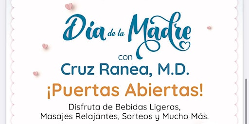 Mother's Day !!! Dia De Las Madres!!! May 10th   11:30 a 1:30pm  Salud VIP primary image