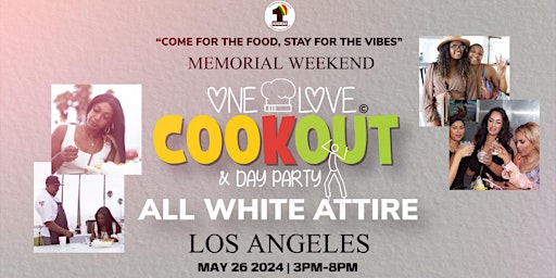 ONE LOVE COOKOUT & DAY PARTY primary image