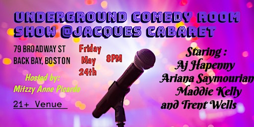 Underground Comedy Room Show @Jacques Cabaret primary image