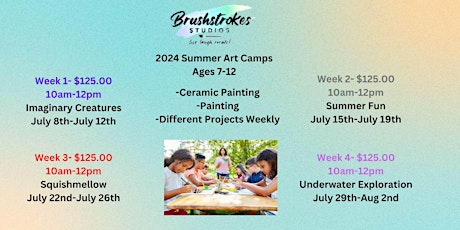 2024 Brushstrokes Studios Summer Art Camp