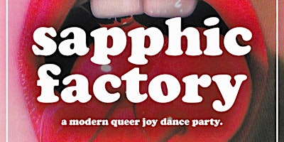 Imagem principal do evento sapphic factory: queer joy party