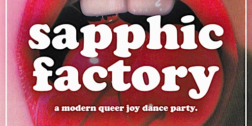 Imagem principal do evento sapphic factory: queer joy party