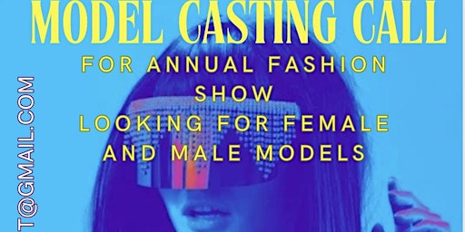 Primaire afbeelding van SSAS Event Fashion Show Model Casting Call