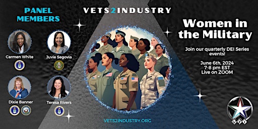 Immagine principale di VETS2INDUSTRY Women in the Military Panel: DEI Series Event 